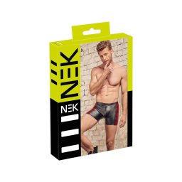 NEK - piros oldal betétes cipzáras boxer (fekete)