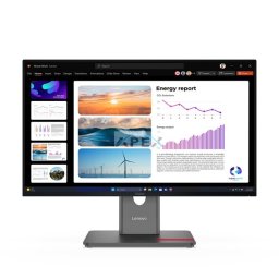 LENOVO Monitor - ThinkVision P24q-40; 23,8" QHD 2560x1440 IPS 120Hz, 16:9, 1500:1, 300cd/m2, 4ms, HDMI, DP, USB A-B-C