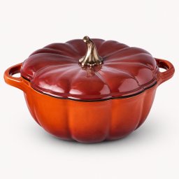 STOWEX KÜCHEN öntöttvas fazék fedővel, tök formájú, 4,5 liter, 32 cm