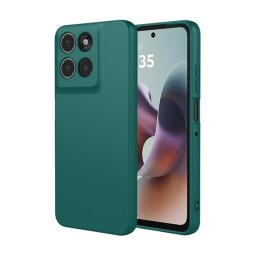 Szilikon telefonvédő (matt) SÖTÉTZÖLD Motorola Moto G56 (XT2529)