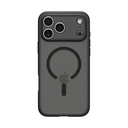 SPIGEN ULTRA HYBRID MAG műanyag telefonvédő (ütésállóság, légpárnás keret, matt, MagSafe) FEKETE Apple iPhone 17 Pro