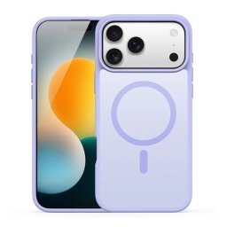 DUX DUCIS YIND szilikon telefonvédő (ütésállóság, kameravédő, matt, MagSafe) LILA Apple iPhone 17 Pro