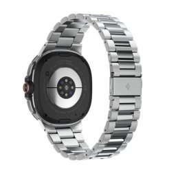 SPIGEN MODERN FIT pótszíj (egyedi méret, fém) EZÜST Samsung Galaxy Watch 8 eSIM 44mm (SM-L335), Galaxy Watch 8 eSIM 40mm (SM-L325), Galaxy Watch 8 Classic 46mm (SM-L500)