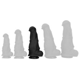 Biggyhorsy Dildó Széles fej, tapintott felület 24x10,5 cm fekete