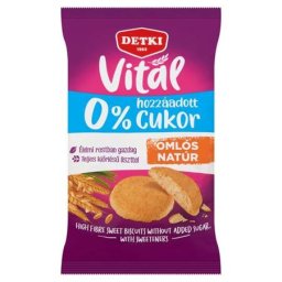 DETKI Omlós keksz, cukormentes, 180 g, DETKI "Vitál", édes