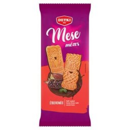 DETKI Mézes linzer, 180 g, DETKI "Mese", kakaós étbevonómasszával félig mártva