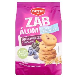 DETKI Omlós keksz, 150 g, DETKI "Zabálom", erdei gyümölcsös-zabpelyhes