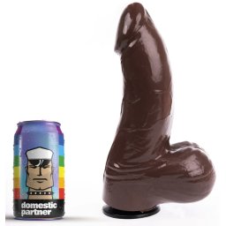 Dildo DP84BR Grenadier - prmium barna dild 18x8 cm