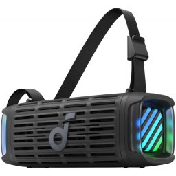 Anker SoundCore Boom 3i hordozható vízálló bluetooth hangszóró, 50W, RGB, fekete