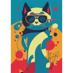DAYLINER Naptár, tervező, A5, napi, DAYLINER "Colors Astro Cat"