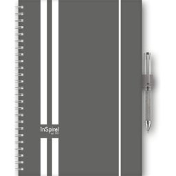 DAYLINER Naptár, tervező, A5, heti, DAYLINER, "InSpiral", szürke-fehér