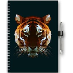 DAYLINER Naptár, tervező, A5, heti, DAYLINER, "InSpiral", tiger
