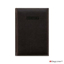 DAYLINER Naptár, tervező, A5, napi, DAYLINER, "Sherwood", fekete