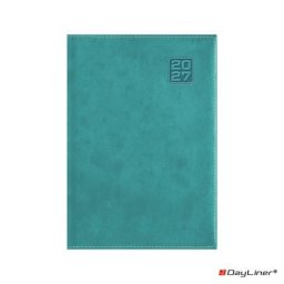 DAYLINER Naptár, tervező, B5, heti, DAYLINER "Square", türkiz