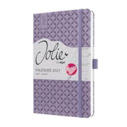 SIGEL Naptár, A5, heti, 2027, kemény borító, SIGEL "Jolie", Lavender Purple