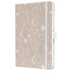 SIGEL Naptár, A5, heti, 2027, kemény borító, SIGEL "Jolie", Cosmic Fantasy Beige