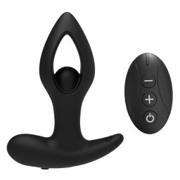 Potiyo Vibe Anl plug 10 rezgs USB-tlts 9x3,7 cm fekete szilikon tvirnyts vzll