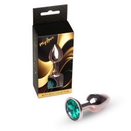 Mylove Toys Anál plug Fém, hűthető-fűthető 7 cm zöld