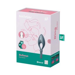 Satisfyer Bullseye Connect vibráló péniszgyűrű - sötétkék, 12 program