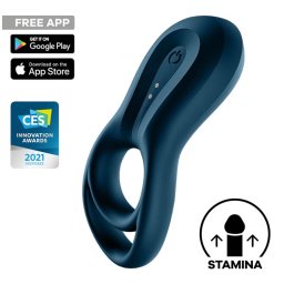 Satisfyer Epic Duo Connect okos vibráló péniszgyűrű - fekete, 12 program