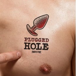 Ideiglenes tetoválás Plugged Hole 9x6 cm