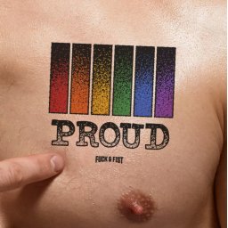 Ideiglenes tetoválás szivárvány csíkos 9 x 8,5 cm