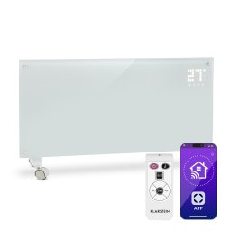 Klarstein Bornholm Smart, konvektor, 2000 W, WiFi, LED kijelző, időzítő, IP24, fehér (ACO7-BornhomS-W)