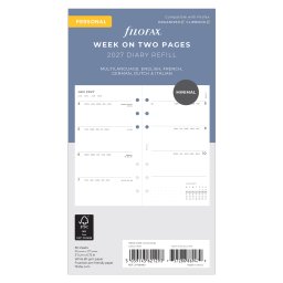 Filofax Naptárbetét + Pótlapok csomag Personal Minimal 2027