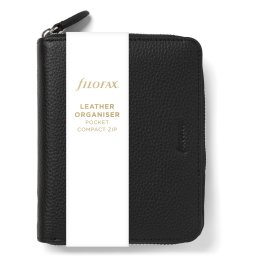 Filofax Norfolk Pocket Compact Zip Fekete Modular
