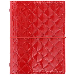 Filofax Domino Luxe Pocket Piros