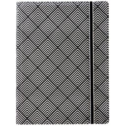 Filofax Notebook Impressions A5 Fekete-fehér Deco