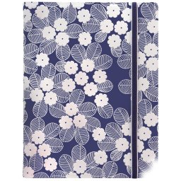 Filofax Notebook Impressions A5 Sötétkék-fehér
