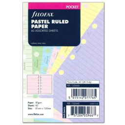 Filofax Jegyzetlapok Vonalas Pocket Pasztel vegyes