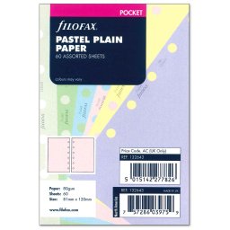 Filofax Jegyzetlapok Üres Pocket Pasztel vegyes