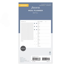 Filofax Lifestyle tervező Étkezés Personal Minimal Fehér