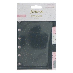 Filofax Elválasztó lapok Bianco 6 regiszter Pocket Confetti