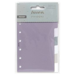 Filofax Elválasztó lapok Bianco 6 regiszter Pocket Norfolk