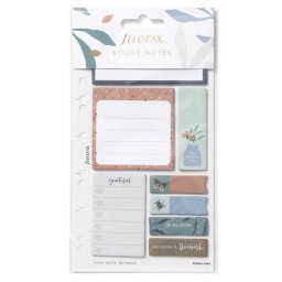 Filofax Öntapadó színes jelölő címke és jegyzet Multifit (Personal, A5, A4) Botanical