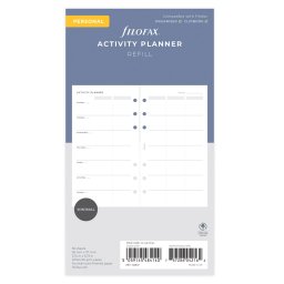 Filofax Lifestyle tervező Tevékenység Personal Minimal fehér