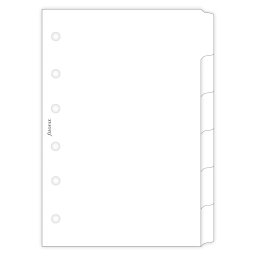 Filofax Elválasztó lapok Bianco 6 regiszter Pocket Fehér