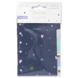 Filofax Elválasztó lapok Bianco 6 regiszter Pocket Good Vibes
