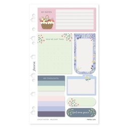 Filofax Öntapadó színes jelölő címke és jegyzet Multifit (Personal, A5, A4) Meadow