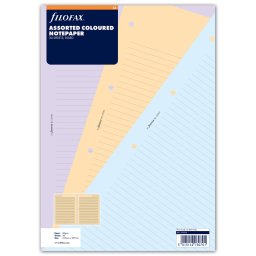 Filofax Jegyzetlapok Vonalas AST A4 Vegyes színű