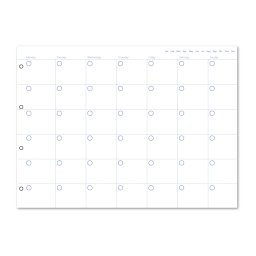 Filofax Clipbook Naptárbetét dátum nélküli Havi A4
