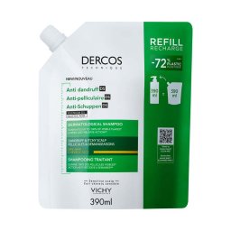 Vichy Dercos korpásodás elleni sampon száraz hajra utántöltő 390ml