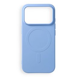 Silicone Mag Apple iPhone 18 Pro / 17 Pro szilikon hátlap tok, MagSafe, kék