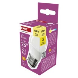 CLS Mini Globe LED-izzó / E27 / 2,2 W (25 W) / 250 lm / meleg fehér