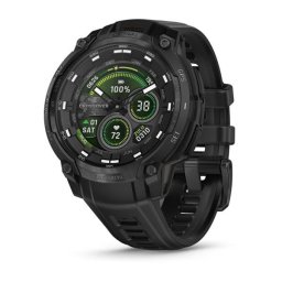 Garmin 010-03398-02 Instinct Crossover AMOLED – Tactical fekete, fekete szilikon szíjjal
