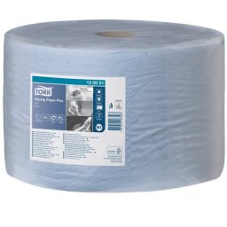 TORK Törlőpapír, tekercses, 39 cm átmérő, W1 rendszer, 2 rétegű, TORK "Plusz", kék