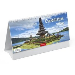 TOPTIMER Naptár, asztali, álló, TOPTIMER, "Csodálatos világ"